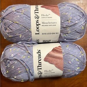 Loops & Threads Flecks Acrylic Yarn - Lavender